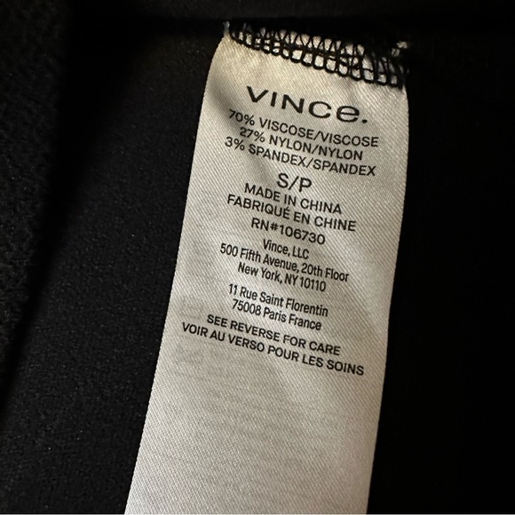 Vince Black Sleeveless Racerback Blouse size S - Picture 7 of 7